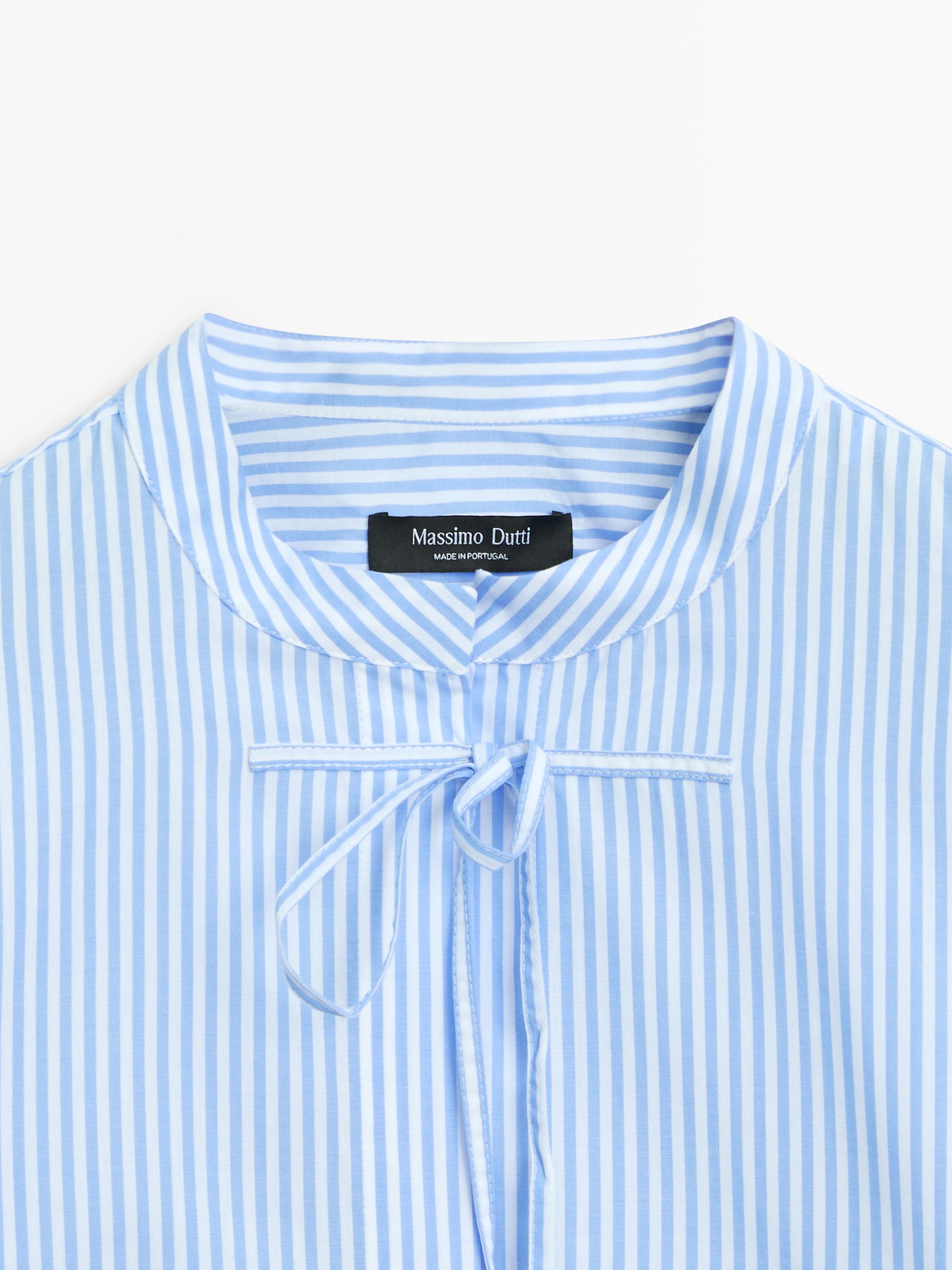 Chemise à rayures 100 % coton